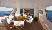 Classic yacht DUNE -  Aft Deck